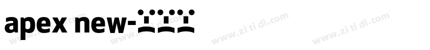 apex new字体转换